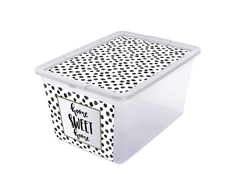 Branq Sandėliavimo dėžė X box dots 30L Skaidri