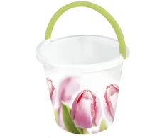 Wiadro su nadrukiem Tulipan 10 l BRANQ