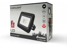 BREMEN LED prožektorius 10W, 4000K, IP65, 80lm/W Eurolight