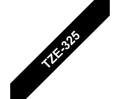 Brother Spalvota juosta TZE-325 / TZE325 juoda, balta