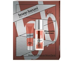 Rinkinys Bruno Banani Magnetic Woman: dezodorantas, 75 ml + dušo gelis, 50 ml