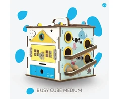 Bussybuddy BusyBuddyToys - wooden activity cube for kids (3+)