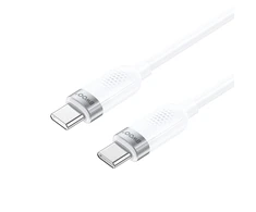 BWOO 65W cable USB-C - USB-C 1m baltas