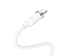 BWOO 65W cable USB-C - USB-C 1m baltas