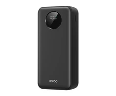 Išorinė baterija POWER BANK Bwoo (BO-P64) 30000mAh (2xUSB; 1xUSB-C; 22,5W) juoda