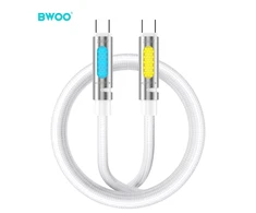 Mentor BWOO X325C-C zapachowy kabelis USB-C - USB-C 240W balta