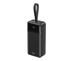 Powerbank BWOO 65W power bank 30000 mAh 2 x USB-A, 1 x Type C su wyświetlaczem LCD juoda