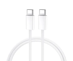 BWOO Kabelis USB-C - USB-C 2m 60W baltas