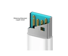BWOO kabelis X172L USB - Lightning 1,0 m 3A baltas