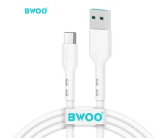 BWOO 3A kabelis BO-X172C USB-A į USB-C 1 m, baltas