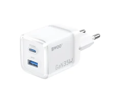 Įkroviklis Bwoo (CDA222) (1xUSB-C; 1xUSB 35W) baltas