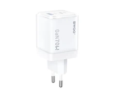 BWOO GaN wall charger CDA224 QC 70W 1 x USB 1 x USB-C, baltas