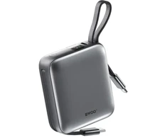 BWOO P74 Power Bank | 10,000 mAh | 22.5W | USB-C, Lightning | juodas