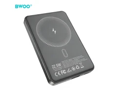 BWOO P82 BO 10000mah 15w power bank wireless charging dark pilkas