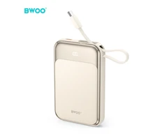 Wekome Išorinė baterija POWER BANK Bwoo (BO-P80) 10000mAh (1xUSB-C; 22.5W) su USB-C laidu auksinis