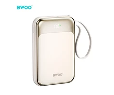 Wekome Išorinė baterija POWER BANK Bwoo (BO-P80) 10000mAh (1xUSB-C; 22.5W) su USB-C laidu auksinis