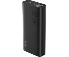 BWOO nešiojamas įkroviklis | 20 000 mAh | 22,5 W | USB-A, USB-C | LED ekranas | juodas
