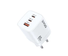 BWOO Greitas 65 W GaN kelioninis įkroviklis CDA147 2 x USB-C, 1 x USB-A