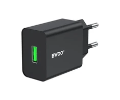 Įkroviklis Bwoo (CDA249) (1xUSB 2.4A) juodas