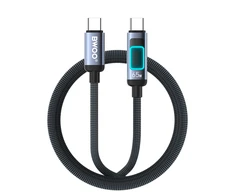 Telforceone BWOO X324CC braided fast charging cable with light display PD 60W USB-C - USB-C