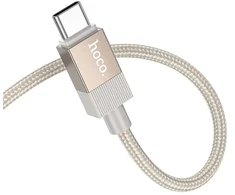 Cable AUX Jack 3,5 mm (male) to USB C (male) Hoco 1 m UPA32B auksinis