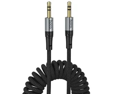 Kabelis AUX lizdas 3,5 mm į 3,5 mm lizdą Hoco 1,5 m UPA33 juodas