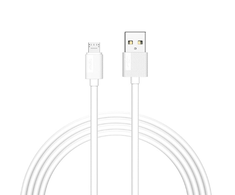 CABLE T-PHOX NETS MICRO USB Baltas 3A ; PVC ; 1,2M