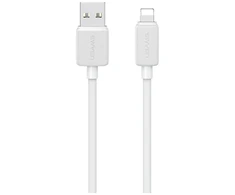 Kabelis USAMS KY Series US-SJ694 2.4A Lightning į USB-A 2m baltos spalvos