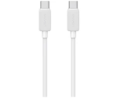Kabelis USAMS KY Series US-SJ696 60W USB-C į USB-C 2m baltos spalvos
