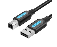Vention USB 2.0 A–B kabelis 1.5m - Juodas