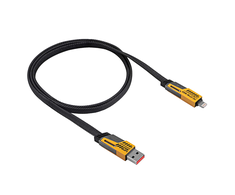 AKYGA Cable USB AK-USB-57 USB A m + USB type C m / USB type C m + Lightning m ver.2.0 65W 1m