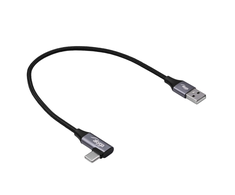 Kabelis USB Akyga USB-C - USB-A 0.3 m Juodas (AK-USB-58)