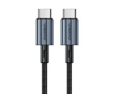 USB-C kabelis su USB-C Choetech XCC-1014, PD 60W 1.2 m (juodas)