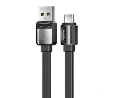 USB-C Remax Platinum Pro laidas, 1 m, 2.4 A (juodas)