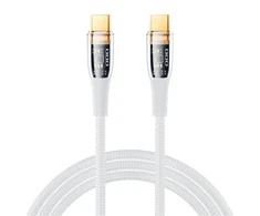 USB-C laidas USB-C Remax Explore, RC-C062, 1,2 m, 100 W, (baltas)