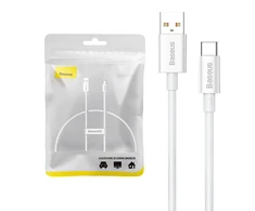 USB laidas per USB-C Baseus Superior 100W 0.25m (baltas)