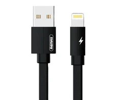 USB Lightning Remax Kerolla laidas, 1m (juodas)