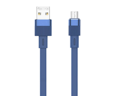 USB kabelis-mikro USB Remax Flushing, RC-C001, 1m, (mėlynas)