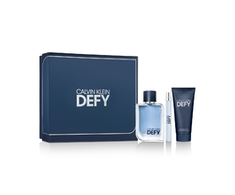 Calvin Klein Defy EDT rinkinys vyrams (EDT 100 ml + Dušo želė 100 ml + EDT 10 ml)