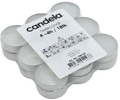 Candela Tea Candles 18pcs Baltas