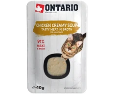 Konservuotas kačių maistas – Ontario Sriuba suaugusioms katėms su vištiena, sūriu ir ryžiais, 40 g
