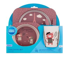 Canpolbabies CANPOL 9/227 Virtuvės reikmenų rinkinys 5 vnt. Bonjour Paris bordo