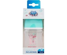 Canpolbabies CANPOL 35/220 EasyStart Exotic 120ml buteliukas nuo dieglių plačios burnos žalias