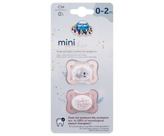 Canpolbabies CANPOL 23/910 Simetriškas silikoninis čiulptukas 0-2 m Mini rožinis
