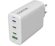 CANYON įkroviklis CU140ACC GaN 150W 3xPD 1xQC EU Baltas