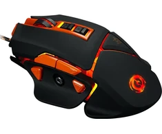 CANYON pelė Hazard GM-6 LED su laidu juoda oranžinė