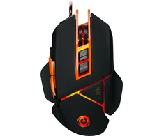 CANYON pelė Hazard GM-6 LED su laidu juoda oranžinė