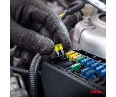 Automobiliniai plokštieji saugikliai mini, 3 vnt. 20A amio-05100