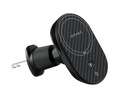 Telefono laikiklis su belaidžiu įkrovimu PITAKA MagEZ Pro 2 Qi2 15W NFC MagSafe juodas pilkas