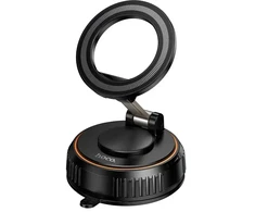 Car phone holder compatible with MagSafe with suction cup Hoco H105 juodas